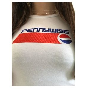 O-mighty “Diet Pennywise” crop tee